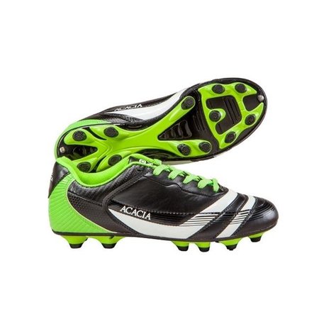 ACACIA Acacia STYLE -37-045 Thunder Soccer Shoes - Black and Lime; 4.5Y 37-045